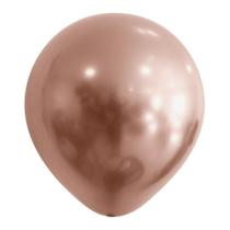 Balão Cromado Reflex Rose Gold nº9 23cm - 25 Unidades - Balões Joy
