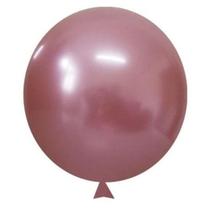 Balão Cromado Rosa - 9 polegadas - 25 Unidades - Art Latex
