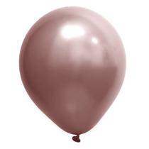 Balão Cromado Rose Gold - 5 Polegadas - 25 Unidades