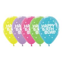 Balão Cupcake Happy R12 Imp 360 12 Un 39000461 Ballloons