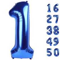 Balão de Alumínio Kelfuoya Número 1 Azul Marinho 40"