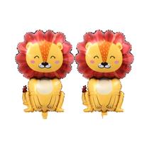 Balão De Animais De Desenho Animado Da Selva Para Crianças, Girafa, Leão, Macaco, Decoração De Festa