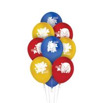 Balão de Aniversário Sonic n9 23cm 25 Unidades - Regina
