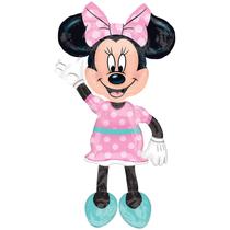 Balão de festa Amscan Anagram 34331 Minnie Airwalkers Pink
