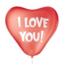 Balão de Festa Decorado Coração - I Love You - 11" 28cm - 25 Unidades Balão de Festa Decorado Coração - I Love You - 11" 28cm - 25 Unidades