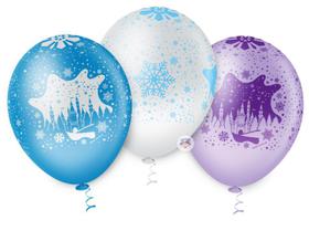 Balão de Festa Estampado Castelo de Neve - 10" 25cm - Pic Pic Balão de Festa Estampado Castelo de Neve - 10" 25cm - Pic Pic