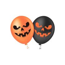 Balão de Festa Estampado Halloween Abobora Terror Sortido - 10" 25cm - Pic Pic - Balões Pic Pic