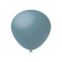 Balão de Festa Látex Big - Azul Acinzentado - 1 unidade - FestBall - Rizzo Balão de Festa Látex Big - Azul Acinzentado - 1 unidade - FestBall - Rizzo