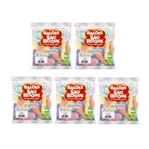 Balão de Festa Látex Candy Colors 7''18cm - Sortido - 5 pacotes - 125 unidades - Atacado São Roque - Rizzo