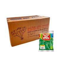 Balão de Festa Látex Liso 7''18cm - Verde Bandeira - Caixa com 25 pacotes - 1250 unidades - Atacado São Roque - Rizzo