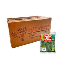 Balão de Festa Látex Liso 7''18cm - Verde Eucalipto - Caixa com 25 pacotes - 1250 unidades - Atacado São Roque - Rizzo