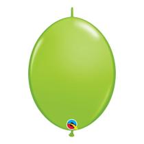 Balão de Festa Látex Liso Decorado Q-Link - Verde Lima - 6" 15cm - 50 unidades - Qualatex Outlet - Rizzo