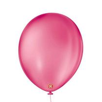 Balão de Festa Látex Liso - New Pink - 50 Unidades - Balões São Roque