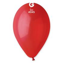 Balão de Festa Látex Liso - Red (Vermelho) 045 - Gemar - Rizzo