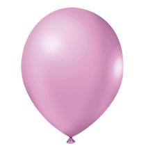 Balão de Festa Látex Liso Rosa Claro nº9 23cm - 50 Un