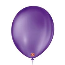 Balão de Festa Látex Liso - Roxo Uva - 50 Unidades - Balões São Roque Balão de Festa Látex Liso - Roxo Uva - 50 Unidades - Balões São Roque