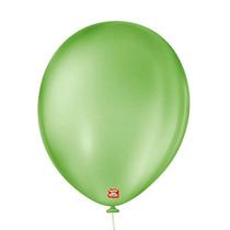 Balão de Festa Látex Liso - Verde Maçã - 50 Unidades - Balões São Roque