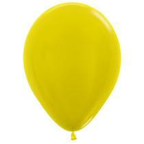 Balão de Festa Latéx Metal - Amarelo (Cor:520) - Sempertex - Rizzo