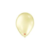 Balão de Festa Látex Perolado - Amarelo 9'' 23cm