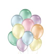 Balão de Festa Látex Perolado - Sortido - 50 Unid. 5" 12cm