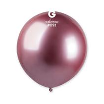 Balão de Festa Látex Shiny - Pink 091 - Gemar - Rizzo