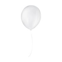 Balão de Festa Liso - 7" 18cm - Branco Polar - 50 unidades - Balões São Roque