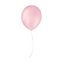 Balão De Festa Liso -8" Redondo - Rosa Baby - 50 unidades - Balões São Roque