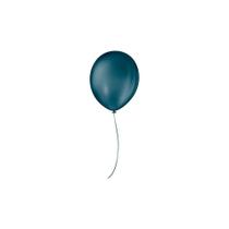 Balão De Festa Liso - 9" 23cm - Azul Petróleo - 50 unidades - Balões São Roque