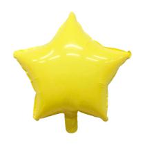 Balão de Festa Metalizado 18" 45cm - Estrela Amarelo Candy - 1 unidade - Rizzo Balão de Festa Metalizado 18" 45cm - Estrela Amarelo Candy - 1 unidade - Rizzo