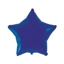 Balão de Festa Metalizado 20" 50cm - Estrela Azul Marinho - 01 Unidade - Flexmetal - Rizzo Balões Balão de Festa Metalizado 20" 50cm - Estrela Azul Marinho - 01 Unidade - Flexmetal - Rizzo Balões
