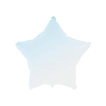 Balão de Festa Metalizado 20" 50cm - Estrela Cromado Gradient Azul Baby - 01 Unidade - Flexmetal - Rizzo Balões