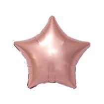 Balão de Festa Metalizado 20" 50cm - Estrela Rose Gold - 01 Unidade - Flexmetal - Rizzo Balões