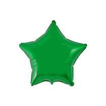 Balão de Festa Metalizado 20" 50cm - Estrela Verde - 1 Unid.