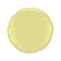 Balão de Festa Metalizado 20" 50cm - Redondo Amarelo Baby - 01 Unidade - Flexmetal - Rizzo Balões