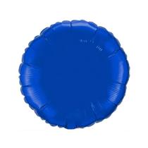 Balão de Festa Metalizado 20" 50cm - Redondo Azul - 01 Unidade - Flexmetal - Rizzo Balões