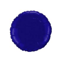 Balão de Festa Metalizado - 20" 50cm - Redondo Azul Marinho