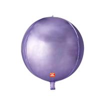Balão de Festa Metalizado 25" 63cm - Orbz Tradicional - Roxo - 1 unidade - Balões São Roque - Rizzo