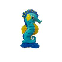 Balão de Festa Metalizado 27" 69cm - Mini Cavalo Marinho - 1 unidade - Rizzo