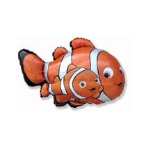 Balão de Festa Metalizado 33" 85cm - Peixe Palhaço - 1 unidade - Flexmetal - Rizzo
