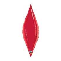 Balão de Festa Microfoil 13" 33cm - Taper Vermelho Rubi - 1 unidade - Qualatex Outlet - Rizzo