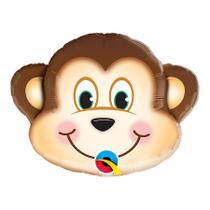 Balão de Festa Microfoil 14" 35cm - Macaco Sapeca - 1 unidade - Qualatex Outlet - Rizzo Balão de Festa Microfoil 14" 35cm - Macaco Sapeca - 1 unidade - Qualatex Outlet - Rizzo