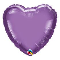Balão de Festa Microfoil 18" 45cm - Coração Chrome Roxo - 01 Unidade - Qualatex - Rizzo Balões Balão de Festa Microfoil 18" 45cm - Coração Chrome Roxo - 01 Unidade - Qualatex - Rizzo Balões
