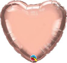Balão de Festa Microfoil 18" 45cm - Coração Rose Gold Metalizado - 01 Unidade - Qualatex - Rizzo Balões Balão de Festa Microfoil 18" 45cm - Coração Rose Gold Metalizado - 01 Unidade - Qualatex - Rizzo Balões