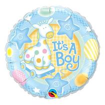 Balão de Festa Microfoil 18" 45cm - É Um Menino Girafa - 01 Unidade - Qualatex - Rizzo Balões Balão de Festa Microfoil 18" 45cm - É Um Menino Girafa - 01 Unidade - Qualatex - Rizzo Balões