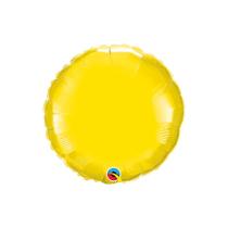 Balão de Festa Microfoil 18" 46cm - Redondo Amarelo Metalizado - 1 unidade - Qualatex Outlet - Rizzo Balão de Festa Microfoil 18" 46cm - Redondo Amarelo Metalizado - 1 unidade - Qualatex Outlet - Rizzo