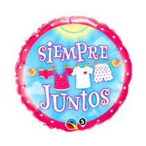 Balão de Festa Microfoil 18" 46cm - Redondo Siempre Juntos - 1 unidade - Qualatex Outlet - Rizzo Balão de Festa Microfoil 18" 46cm - Redondo Siempre Juntos - 1 unidade - Qualatex Outlet - Rizzo