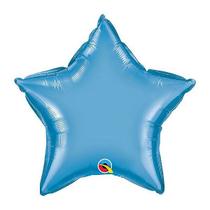 Balão de Festa Microfoil 20" 51cm - Estrela Chrome Azul - 01 Unidade - Qualatex - Rizzo Balões Balão de Festa Microfoil 20" 51cm - Estrela Chrome Azul - 01 Unidade - Qualatex - Rizzo Balões