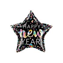 Balão de Festa Microfoil 20" 51cm - Estrela Happy New Year Iridescente - 1 unidade - Qualatex Outlet - Rizzo Balão de Festa Microfoil 20" 51cm - Estrela Happy New Year Iridescente - 1 unidade - Qualatex Outlet - Rizzo