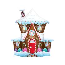 Balão de Festa Microfoil 37" 94cm - Casa dos Doces - 1 unidade - Qualatex Outlet - Rizzo