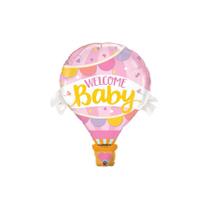 Balão de Festa Microfoil 42" 107cm - Bem Vindo Bebê Rosa - 01 Unidade - Qualatex Balão de Festa Microfoil 42" 107cm - Bem Vindo Bebê Rosa - 01 Unidade - Qualatex